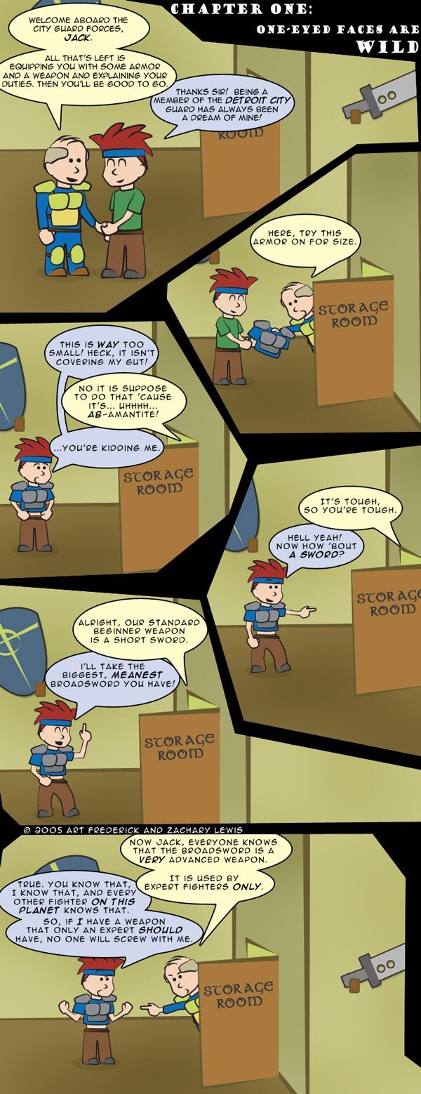 It was at this point that Jack realized he could make a webcomic about his friends and him hanging out and playing videogames. The comic.